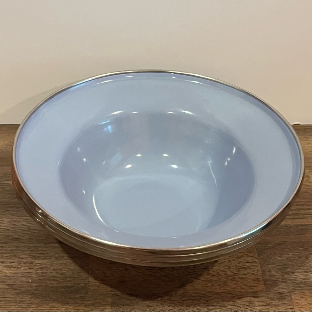 Formation Baby Blue Enamelware Bowls(3)